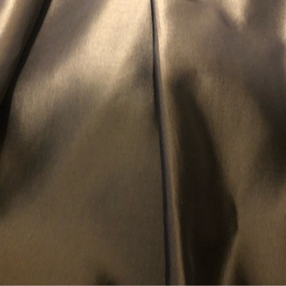 Zara Basic Strapless Metallic Gunmetal Bubble Mini Formal Dress Size Small - Picture 5 of 15